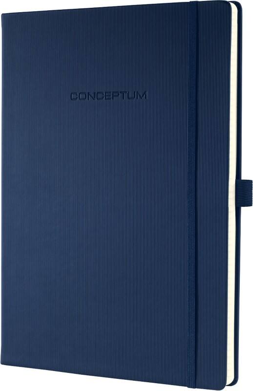 Sigel Conceptum Schrift A4 Geruit Gebonden Hardcover Donkerblauw 194 Pagina's