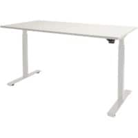 Bureau Assis-Debout Schaffenburg Dextro Blanc 160 x 80 x 7,5 x 75 - 125 cm