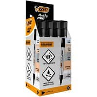 Marqueur permanent BIC Marking PRO Marking PRO Large Ogive 1,1 mm Noir Non rechargeable 12 Unités