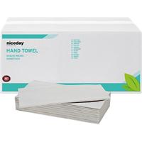Niceday Professional Papieren handdoeken Standard 2-laags V-vouw Wit 15 Stuks à 250 Vellen