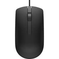 Dell MS116 Muis Bedraad Zwart  Geschikt voor linkshandigen