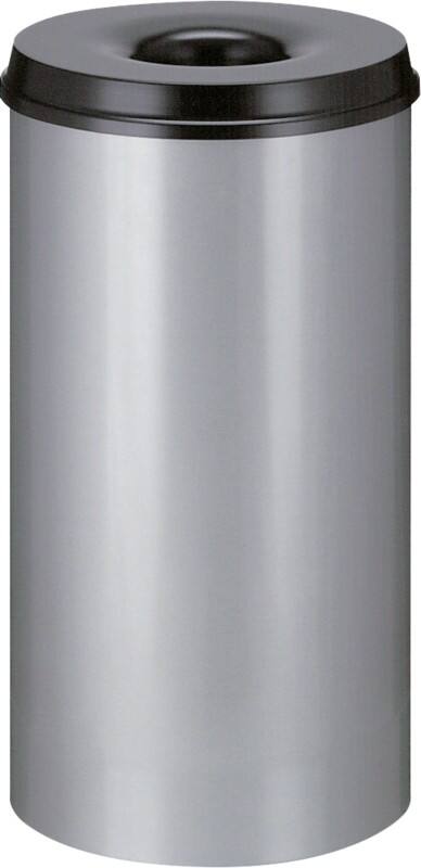Corbeille à papier Vepa Bins 50 L Gris, noir Anti-feu