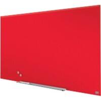 Tableau blanc magnétique en verre Nobo Impression Pro 126 x 71 cm Rouge