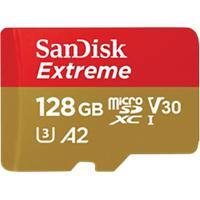 SanDisk Micro SDXC Geheugenkaart Extreme 128 GB Rood, goud