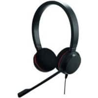 Jabra Evolve 20 Bedraad Over het hoofd Telefoonheadset met Noise-cancellation USB Type-A met Microfoon Zwart