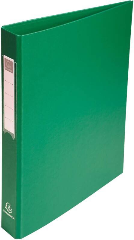 Classeur Exacompta 25 mm Carton, PP (Polypropylène) A4 4 Anneaux Vert