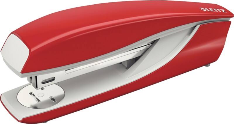 Leitz NeXXt Nietmachine 5504 Volledig strip 40 Vellen Rood 24/8, 26/8 Kunststof, metaal