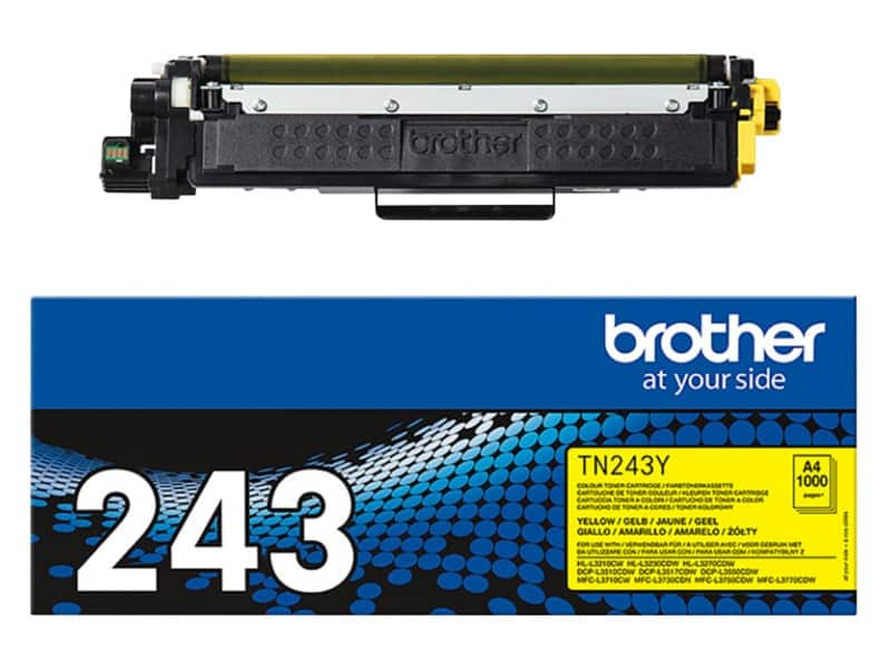 Brother TN243Y Origineel Tonercartridge Geel