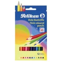 Crayon de couleur Pélikan Dick BSD12DN Assortiment Pack 12
