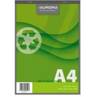 Bloc-notes AURORA A4 Collage en tête Papier Quadrillé Recyclé Vert 100 feuilles