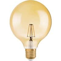 Osram 1906 GLOBE GOLD LED Lamp Dimbaar Glashelder E27 7 W Warm Wit
