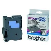 Ruban d'étiquettes Brother TX-231 d’origine Autocollantes Noir sur blanc 12 mm x 15 m