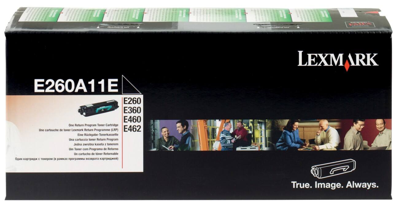 Toner E260A11E D'origine Lexmark Noir