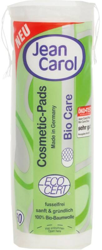 Disques à démaquiller Jean Carol Bio Coton organique 60 unités