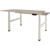 Schaffenburg Zit-sta-bureau Dextro Plus desk 180x80 robson oak 25mm-wit