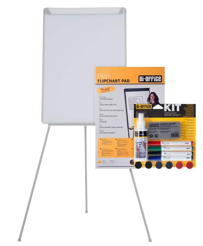 Kit de démarrage pour chevalet Bi-Office Blanc