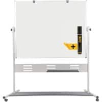 Tableau blanc mobile Bi-Office Evolution Autoportant Magnétique Émail Double 150 x 120 cm (l x h)