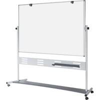 BI-Office Freestanding Magnetisch Mobiel Draaibaar Whiteboard Gelakt Staal QR5203GR 120 x 90 cm