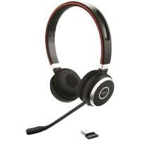 Jabra Evolve 65 MS Bedraad/draadloos Stereo Headset Over het hoofd met Ruisonderdrukking Bluetooth met Microfoon Zwart