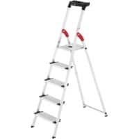 Hailo Trapladder L80 Comfortline Grijs 4 45 x 85 x 146 cm