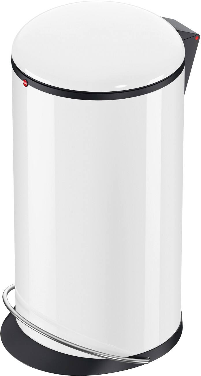Poubelle à pédale Acier inoxydable Hailo 20 L 40 x 64,2 cm Blanc