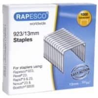 Rapesco Nietjes 923/13 mm 484 Gegalvaniseerd staal Zilver Pak van 1000