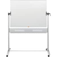 Tableau blanc mobile magnétique pivotant mobile Nobo émaillé 120 x 90 cm Blanc