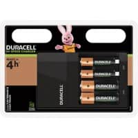 Duracell Batterijlader Hi-Speed Value voor 4 batterijen AA/AAA 2 x AA en 2 AAA Batterijen