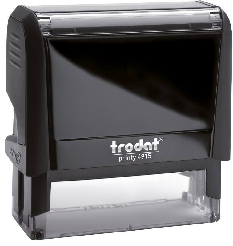 Trodat Printy 4915 zwart, afdrukgrootte 70 x 25mm., max. 6 regels tekst