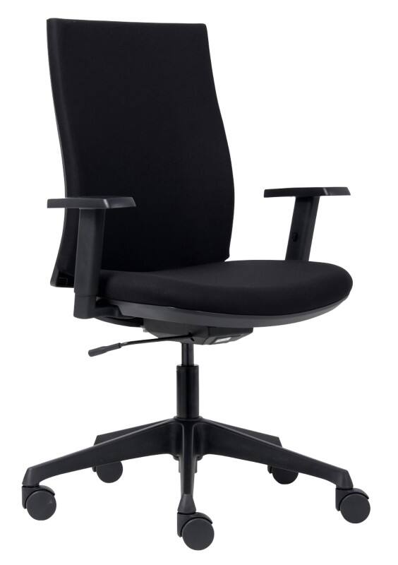 Siège de bureau Canillo euroseats Mécanisme synchrone Accoudoirs en option Siège réglable en hauteur Noir 100 kg