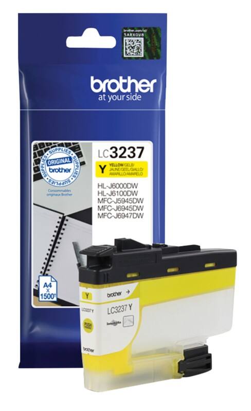 Cartouche jet d'encre Brother LC3237Y D'origine Jaune