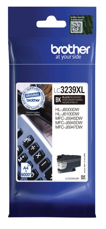Brother LC3239XL BK Origineel Inktcartridge Zwart