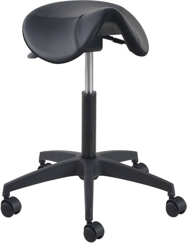 euroseats Ergonomic Stool Matera Nylon Medium Zwart