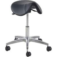 euroseats Ergonomic Stool Matera Aluminium Small Zwart