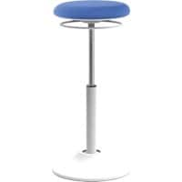 Tabouret euroseats assis-debout Mango en tissu Blanc, bleu