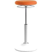 euroseats Sit Stand Stool Mango Stof Wit, Orange