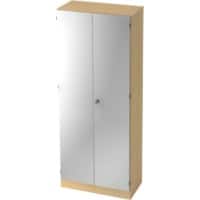 Hammerbacher Kast Gemelamineerde spaanplaat, Hout 4 Planken 8.000 x 420 x 20.004 mm Ahorn Bruin, zilver