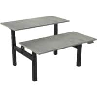 Banc assis-debout euroseats Oxyd Gris/Noir 180 x 80 x 60 - 123 cm