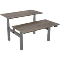 Banc assis-debout euroseats Logan Chêne/Gris 180 x 80 x 60 - 123 cm