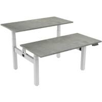 Banc assis-debout euroseats Oxyd Gris/Blanc 180 x 80 x 60 - 123 cm