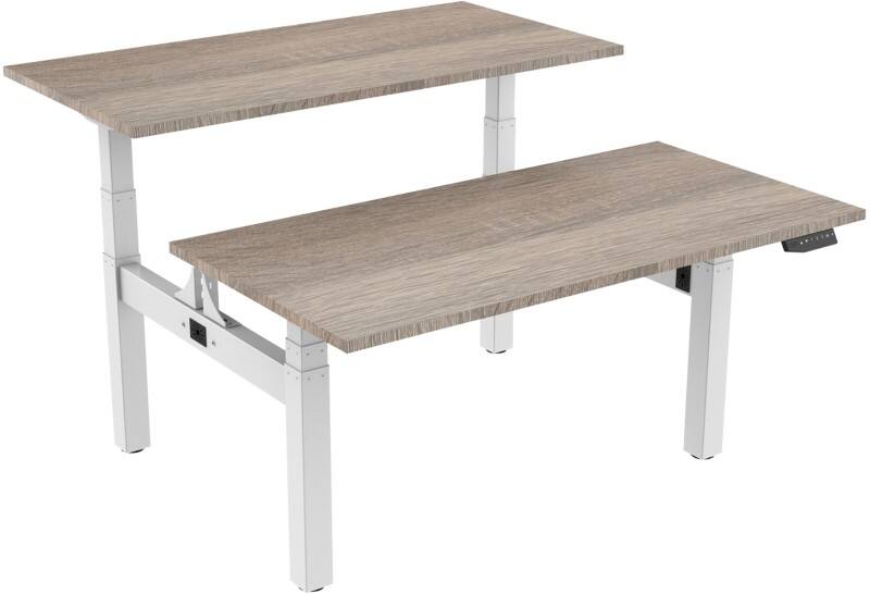 Banc assis-debout euroseats Rectangulaire Chêne Cadre en H 1800 (L) x 800 (P) x 1305 (H) mm Métal