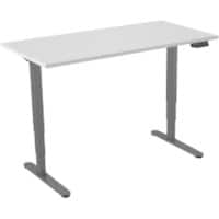 Bureau assis-debout euroseats 2-motor Gris, blanc 160 x 80 x 62 - 125 cm