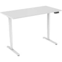 Bureau assis-debout euroseats Hauteur Ajustable électriquement Rectangulaire Métal Blanc T-Pied 1600 x 800 mm