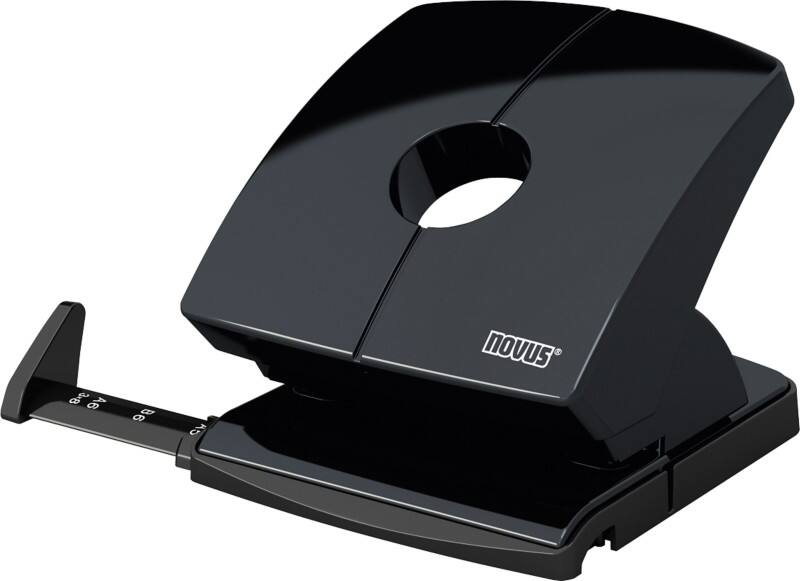 Perforateur Novus NOVUS OFFICE 2 Perforations Métal, Plastique 30 Feuilles B230 Noir