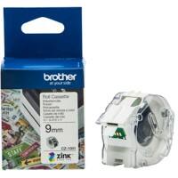 Brother CZ-1001 Authentiek Labeltape Cassette Zelfklevend Wit 9 mm x 5m