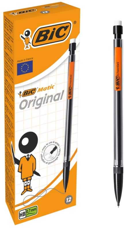 Porte-mines BIC Matic Gris 12 Unités