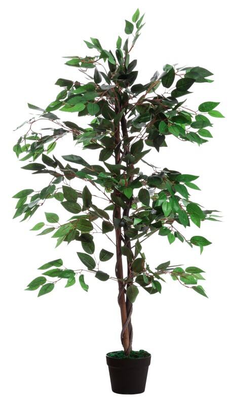 Plante artificielle meet Ficus Bois, Tissu 120 cm Assortiment