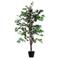 Plante artificielle meet Ficus Bois, Tissu 120 cm Assortiment
