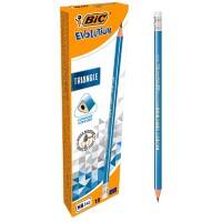 BIC Evolution Triangle Grafiet potloden met gum 12 Stuks