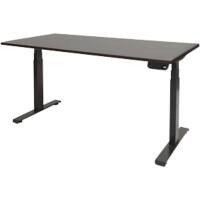 Schaffenburg Dextro Plus Elektrisch Hoogteverstelbaar Zit-sta-bureau Rechthoekig Eiken Gemelamineerde spaanplaat, Metaal Zwart frame T-Voet 180 x 90 x 75 cm